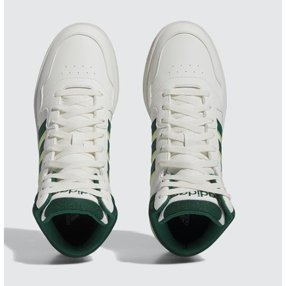 Adidas Hoops 3.0 Mid Mens White Green Basketball Style Shoes size 11 - Picture 5 of 7